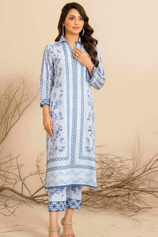 Noor-e-Sahil – Pakistani Co-ord Set (Sky Blue Edition)