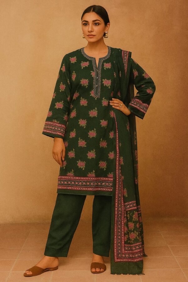 Zaitoon Rose – Mausummery Unstitched Lawn Set